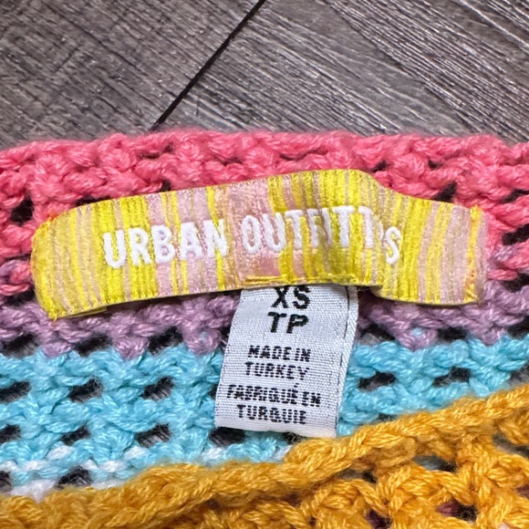 Urban Outfitters Multicolor Crochet Crop Top - Pink, Turquoise, Yellow, Lavender - Picture 5 of 7